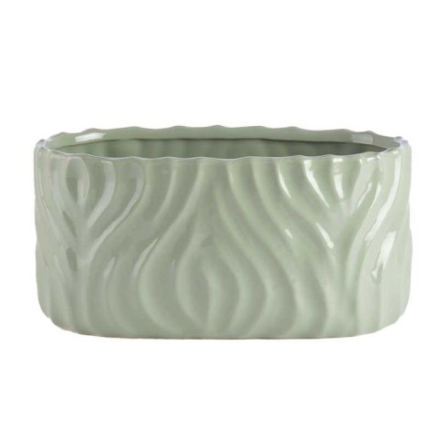 VASO VERDE SALVIA CERAMICA EST 20X11H11